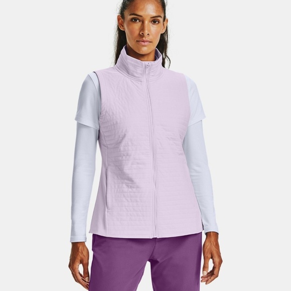 UNDER ARMOUR Women's UA Storm Revo Full Zip Vest Lilac SIZE: XL - Picture 1 of 8